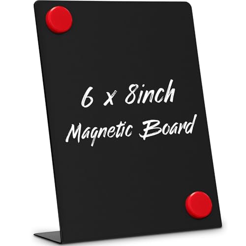 Fainne 1 Pc Magnetic Stand Bulletin Board Metal, Black, 6 x 8 Inches - color: Black, size: 6 x 8 Inches