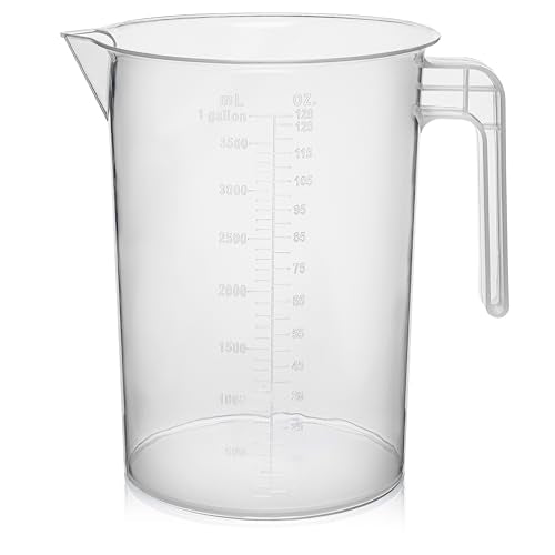 1 Gallon Measuring Pitcher | 3.785 Liter Shatterproof Plastic - style: 1 Gallon (Single)