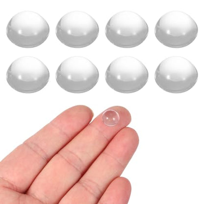 PATIKIL 8 Pack Convex Lens,10mm OD 10mm Focal Length Optical Lenses - size: 10mm OD x 4.8mm H x 10mm Focal L