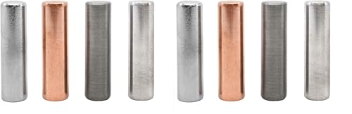 EISCO 4pc Metal Cylinder Set - Aluminum, Zinc, Copper & Steel - 1.5" x 0.4" - for Density Investigation, Specific Gravity & Specific Heat Experiments (Pack of 2) - size: 1.5 inch(Pack of 2)
