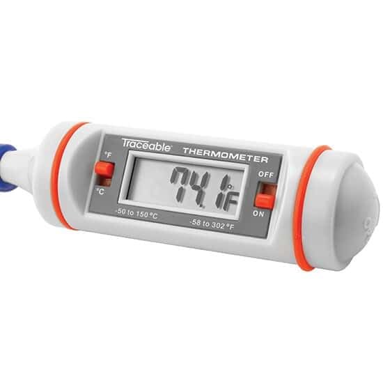 Traceable® Digital Pocket Thermometers (±1.0°C (1.8°F) Accuracy, 8" Probe) - size: 8" Probe