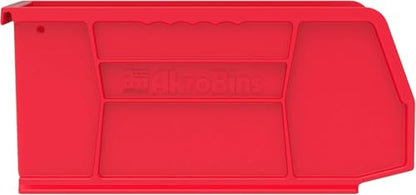 Akro-Mils 30230 AkroBins Plastic Storage Bins, 11"x5"x5", Red, 12-Pack - color: Red