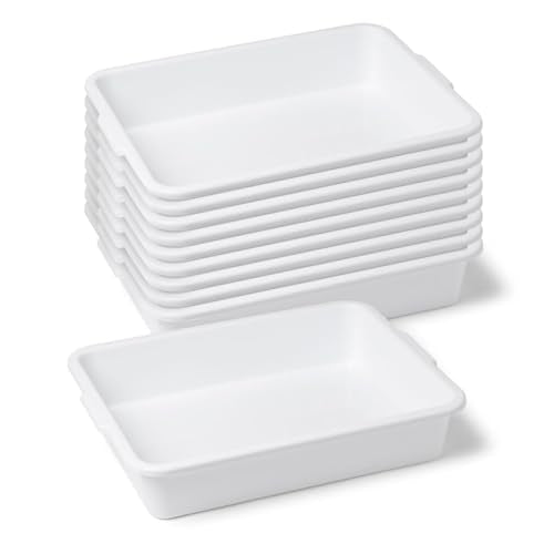 United Scientific™ Polypropylene Containment Lab Tray with Handles, 10-Pack - size: 15" x 12" x 3" (10 Count)