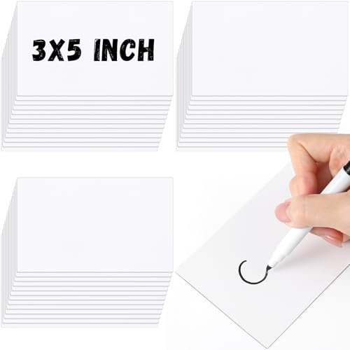 40 Pcs Magnetic Dry Erase Labels Name Plate Tag, White, 3" x 5" - size: 3" x 5"