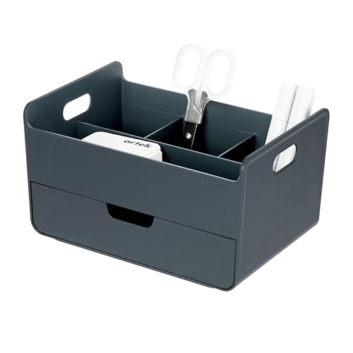 BLUE GINKGO Portable Desk Organizer, Blue, Made in Korea - color: BLUE, size: Portable