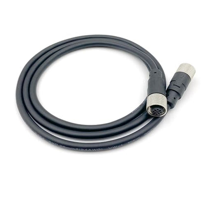 1.64ft M12 5 Pins Female to Female Connector Cable, A Code Straight Molding Cable Double Female Aviation Sensor Electrical PVC Wire 125V 4A AC/DC Industrial Molded Wire AWG22 (0.5Meter) - size: 1.64ft