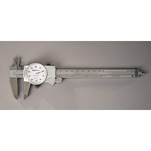 Mitutoyo 505-742J Dial Caliper, 0.1" per Rev, 0-6" Range, 0.001" Accuracy