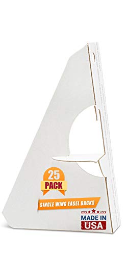 Lineco Self Stick Easel Backs, 5 Inch, White, 25 Pack - color: Classic White, size: 5"