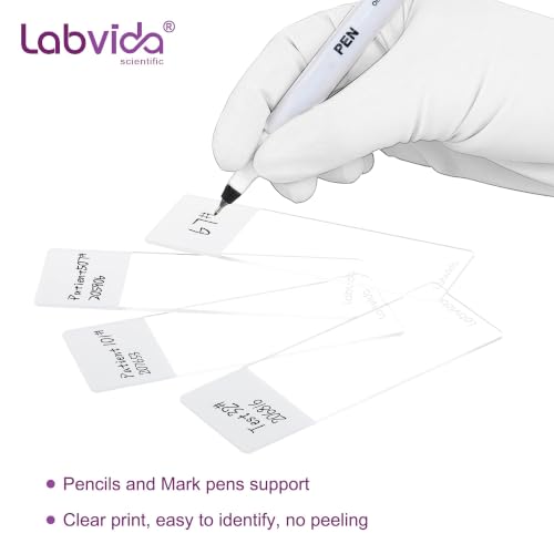 144pcs Frosted Microscope Slides, Dim.75mmx25mm, LVQ034W - color: 144pcs,White Color Frosted Slides