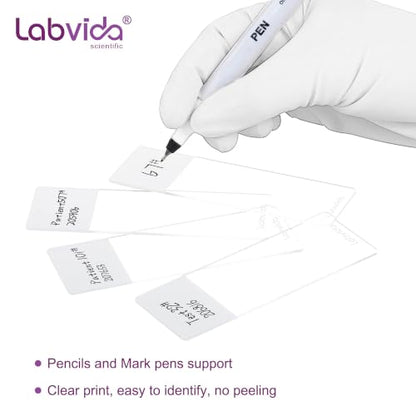144pcs Frosted Microscope Slides, Dim.75mmx25mm, LVQ034W - color: 144pcs,White Color Frosted Slides