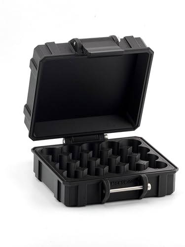 20 Slot 3 ml Vial Case| Medium Organizer| Organizer for GLP-1, Peptides, Research - color: RGB Metallic