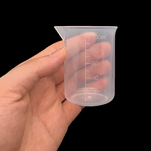 8 Pcs Epoxy Mixing Cups, 100ml/3.4oz Plastic Graduated Cup - size: 5cm x 7cm (2inch x 2.7inch)