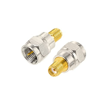 Superbat SMA to F Coax Adapter SMA Male/Female to F Male/Female Coaxial Cable Connector for HD Antenna TV Radio RG6 Cable etc. 4pcs - style: sma to f adapter