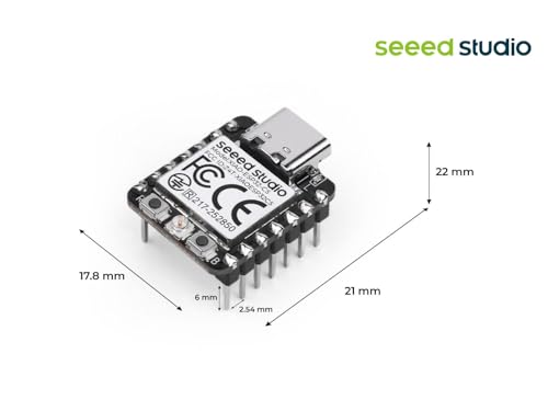 Seeed Studio XIAO ESP32-C5 Pre-Soldered Board, 2.4/5GHz Dual-Band Wi-Fi 6 - color: ESP32C5, size: Pre-Soldered