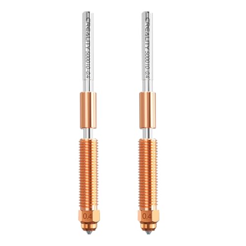 Creality Official K2 Plus Nozzle, 0.4mm 2 PCS Quick-Swap 3D Printer Nozzle Copper Alloy and Hardened Steel Nozzle for 3D Printer K2 Plus, K2, Creality Hi - style: 2PCS 0.4mm