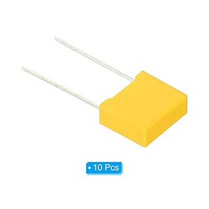 PATIKIL Safety Capacitors, 10 Pack 0.022uF AC 310V 10mm Pin Pitch 13x11x5mm Polypropylene Film Capacitor Assortment Kit for DIY Electronic Products - style: 0.022 uF