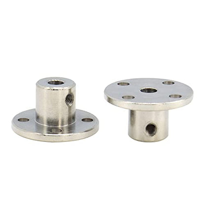 4Pcs 4mm Rigid Flange Shaft Coupling Motor Guide Shaft Coupler Connector - color: 4mm