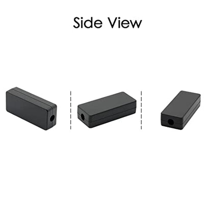 LeMotech Project Box 10 Pieces ABS Plastic Electrical Project Case Small Junction Box for Electronics Black 2.4 x 1.0 x 0.6 inch (60 x 26 x 16 mm) - size: 2.4" x 1.0" x 0.6"(10pc)
