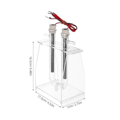 PRETYZOOM Electrolysis Kit Water Electrolysis Demonstration Scientific Apparatus Teaching Aid for Students and Teachers Educational Lab Experiment Equipment 6.49X4.52X2.75In