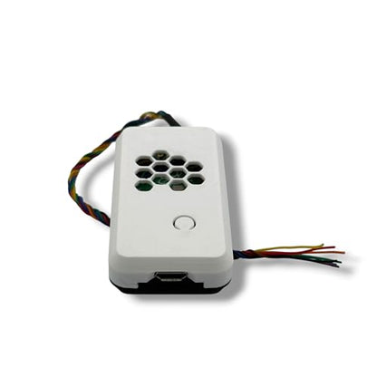 Raspberry Pi Pico Case, Protective Enclosure with Micro-USB Port Access, Passive Ventilation (White/Black) - color: White/Black