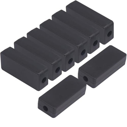 Zulkit 8Pcs Project Boxes ABS Plastic Electrical Project Case Power Junction Box Black 2.36 x 0.98 x 0.63 inch(60x25x16mm) - color: 8 PCS, size: 2.36" x 0.98"x0.63"
