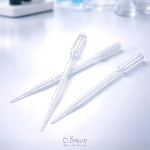 3.5mL Transfer Pipette - Disposable Transfer Pipettes Dropper 150mm Length, Bulb Draw, Capacity 3.5mL, Graduated to 1mL, Suitable for Science Labs, Medicine, Essential Oil, 500 Pipet/Box