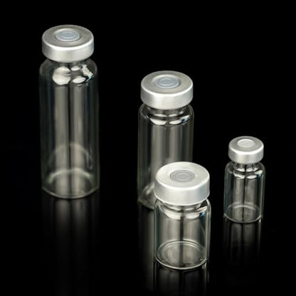 10 Pack 2ml Sealed Sample Glass Vials with Self Healing Injection Port - size: 2ML
