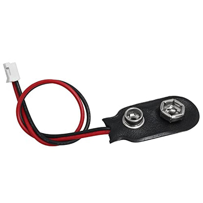 I Type Battery Clip Lead Wire 10PCS 15cm 9V Battery Snap to 2-Pin PH2.0 Connector Cable,9 V Battery Clip Connector