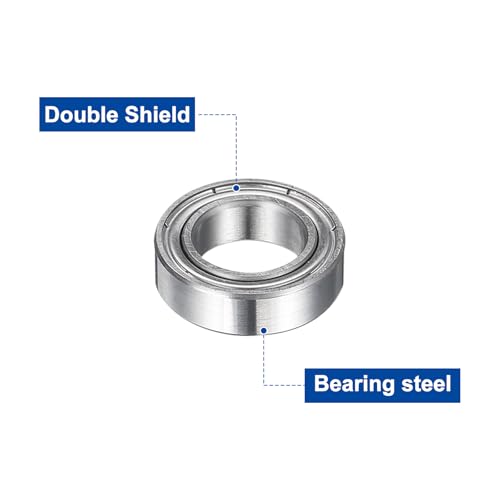 uxcell 12Pcs MR148 Small Bearing, 8mm ID 14mm OD 4mm Width Double Shielded Deep Groove Ball Bearings for Electric Motor Skateboards 3D Printer, (ABEC 5) - size: MR148