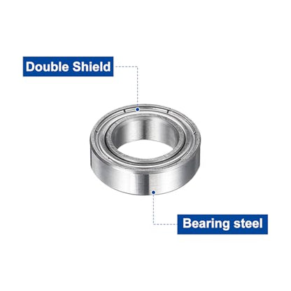 uxcell 12Pcs MR148 Small Bearing, 8mm ID 14mm OD 4mm Width Double Shielded Deep Groove Ball Bearings for Electric Motor Skateboards 3D Printer, (ABEC 5) - size: MR148