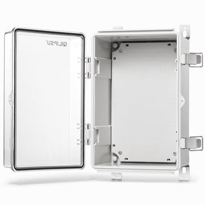 QILIPSU Outdoor Electrical Box Waterproof Junction Box 11.8"x7.9"x6.7" - color: Clear, size: 11.8"x7.9"x6.7"