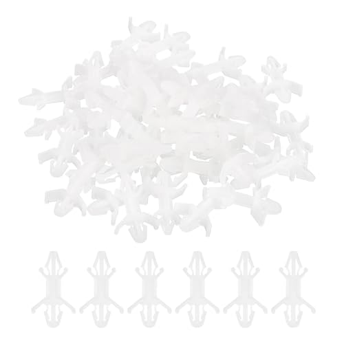 PATIKIL 60PCS PCB Board Isolation Column, Nylon Reverse Locking Circuit Board Clips Standoff Double Head Insulation Bracket Support Height 9.9mm /0.39" - size: 9.9mm /0.39"