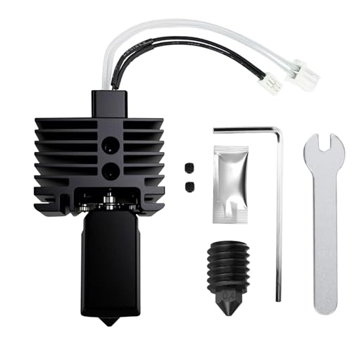 Hotend Complete Kit for Bambu Labs X1 X1C 3D Printer,Full Assembly Hot End Print with Thermistor,Ceramic Heater, 0.4mm Nozzle, Silicone Sock, Heating Block (Not for P1 Series) - size: X1/X1C Hotend