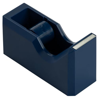 JAM PAPER Colorful Desk Tape Dispensers - Navy Blue - 3/Pack - color: Navy Blue, size: Pack of 3