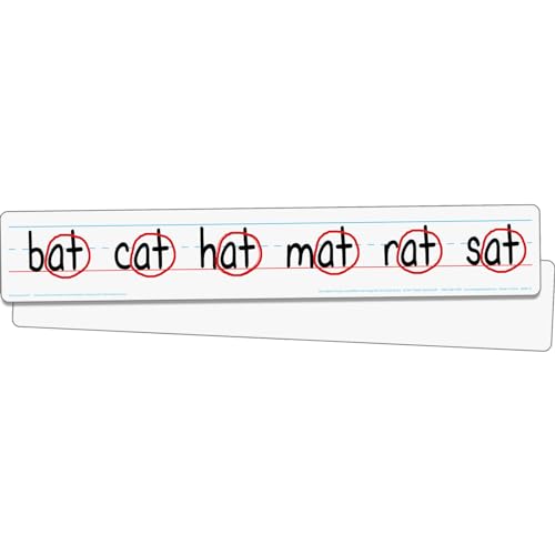 Really Good Stuff Double-Sided Dry Erase Sentence Strip Boards - 12 Pack