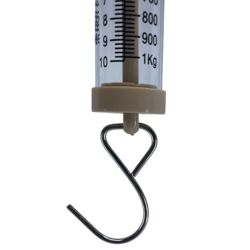 EISCO Newton Force Meter Spring Scale - Max Capacity 10N, 1 kg, Dual Scale Labeled. (Pack of 2) - size: 1 x 1.3 x 9.5 inches (Pack of 2)