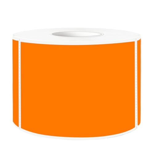 STARLIBOO Neon Colored Labels Stickers 3 x 2 Inch, Rectangle Moving Labels Stickers, 250Pcs Garage Sale Price Stickers, Adhesive Moving Labels for Boxes- Fluorescent Orange - color: Fluorescent Orange, size: 2*3 inch