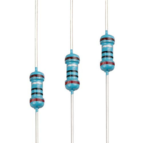 100pcs 2 ohm Resistor 1/4w (0.25 Watt) ±1% Tolerance Metal Film Fixed Resistor, Multiple Values of Resistance Optional - size: [E6P001] 2 ohm