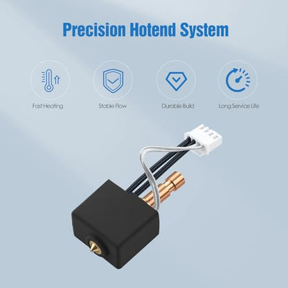 Hotend Kit for Anycubic Kobra S1 & Kobra S1 Combo, Upgraded Replacement Hotend Assembly with 0.4mm Brass Nozzle, Fast Heating & Stable Extrusion – 3D Printer Accessories - color: Kobra S1/S1 Combo Hotend Kit