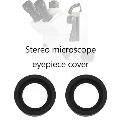 4Pcs 2 Pair 32-36mm Eyepiece Cover Eyepiece Binocular Eye Cups Guard Cups Stereo Microscope Accessory for Stereo Microscope, Soft Rubber, Flat Angle
