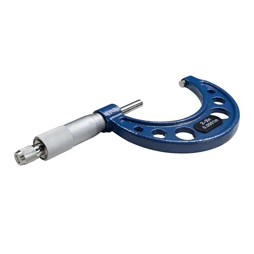 HFS 2-3 Inch Outside Micrometer, 0.0001Inch Accuracy, Micrometer Gauge - size: 2-3"x0.0001", style: Classic Ratchet