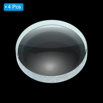 PATIKIL Concave Lens, 100mm Focal Length 50mm (1.97") Diameter Round Glass Magnifying Telescope Lens Trial Set Ground Edge for Lab Physics Class Optics, 4 Pcs - size: -100mm FL, 50mm Dia.
