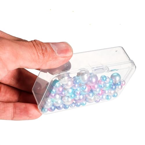Jetec 18 Pieces Small Clear Plastic Storage Box, 2.9 x 2.9 x 1 Inch - size: 2.9 x 2.9 x 1 Inch