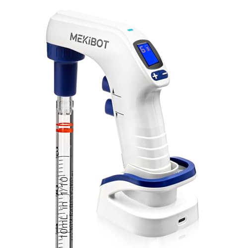 Electric Pipette Controller 0.1–100mL Rechargeable Lab Pipette Filler with Stand