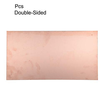 uxcell Double-Sided Copper Clad Laminate PCB Circuit Board, FR4 250x130mm 9.84x5.12 inch, 1.5mm Thickness DIY Prototyping PCB Board, Name Board - size: 250mmx130mmx1.5mm