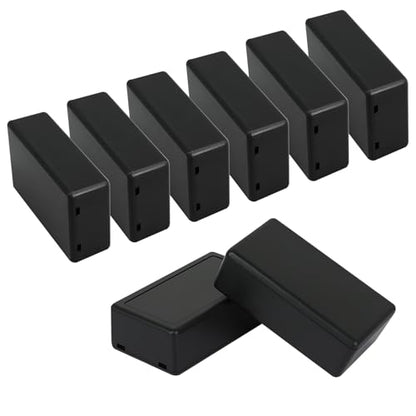 Project Box 8 Pieces Electrical Box Small Junction Box ABS Plastic Enclosure Power Electronic Case Black 2.76" x 1.65" x 0.91"(70 x 42 x 23mm) - color: Black, size: 2.76" x 1.65" x 0.91"
