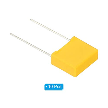 PATIKIL Safety Capacitors, 10 Pack 0.068uF AC 310V 10mm Pin Pitch 13x11x5mm Polypropylene Film Capacitor Assortment Kit for DIY Electronic Products - style: 0.068 uF