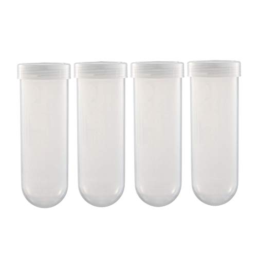 uxcell 10 Pcs 100ml Plastic Graduated Centrifuge Tubes with Screw-on Cap