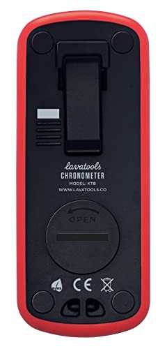Lavatools KT8 Digital Kitchen Dual Timer & Stopwatch, Backlight, Ultra Loud Alarm, Mute Function, Quick-Set Buttons, Hang Hole, Magnetic for Cooking and Classroom with Lanyard - color: Chipotle
