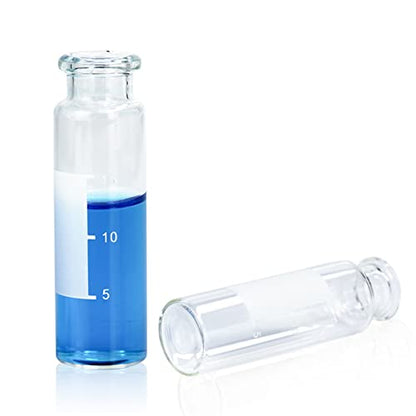 ALWSCI 20ml Clear Headspace Vials, Writing Area and Graduations, 100 Pcs - size: 20ml 22.5*75mm
